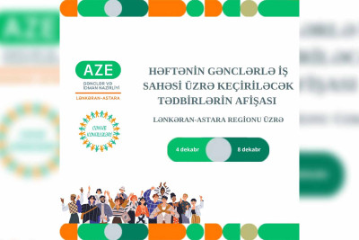 Cari həftədə keçiriləcək tədbirlərin cədvəli açıqlanıb