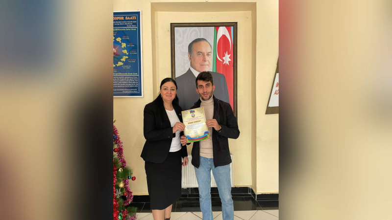 Astaralı gənc müəllim ölkə üzrə keçirilən müsabiqənin qalibi olub