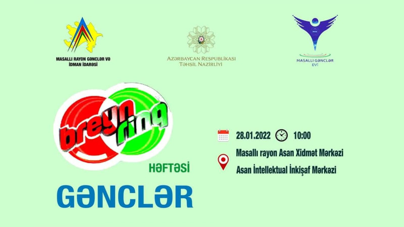 Masallı: gənclər arasında Breyn Rinq yarışması keçiriləcək