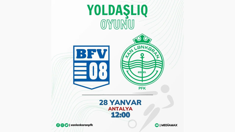 Xan Lənkəranın ilk xarici sınağı