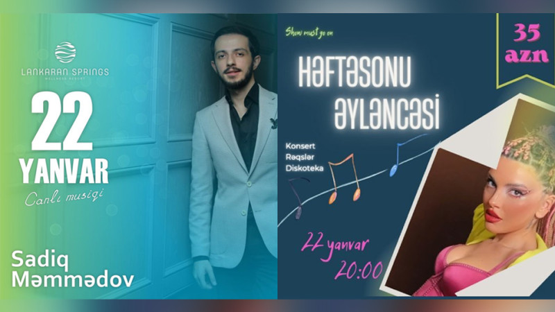 Lənkəran və Astarada canlı musiqili həftəsonu