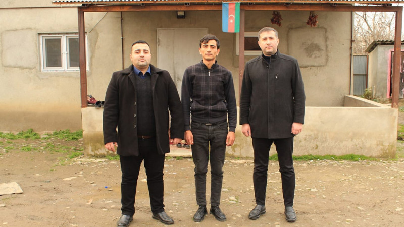 Masallı: müharibə iştirakçısı Rahid Kərimovun ailəsi ziyarət olunub