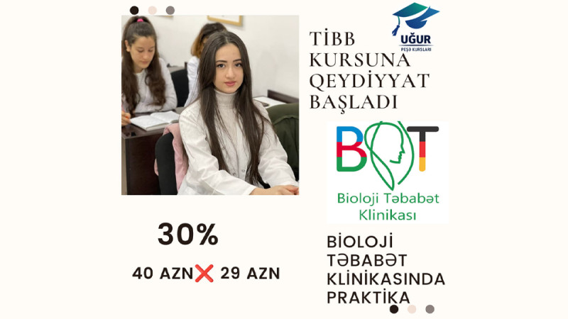 Tibb sahəsinə marağı olanlara müjdə