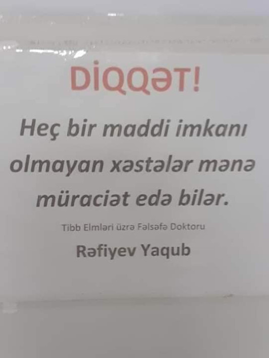 Bu gün tibb üzrə fəlsəfə doktoru Yaqub Rəfiyevin 75 yaşı tamam olur