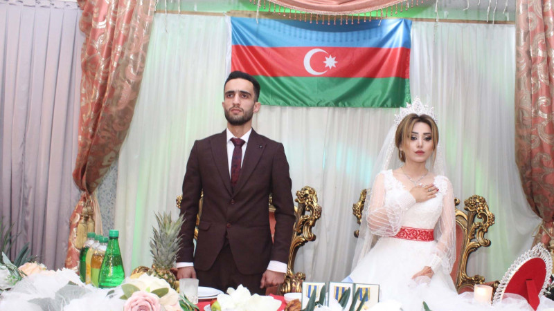 Lənkəran: qəhrəman qazi Əli Zamanzadənin toyu olub
