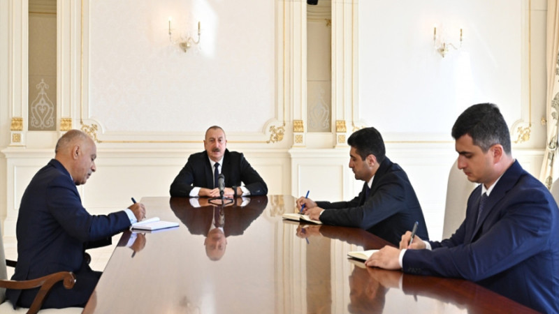 İlham Əliyev yeni təyin olunmuş Masallı RİH-nin başçısını qəbul edib