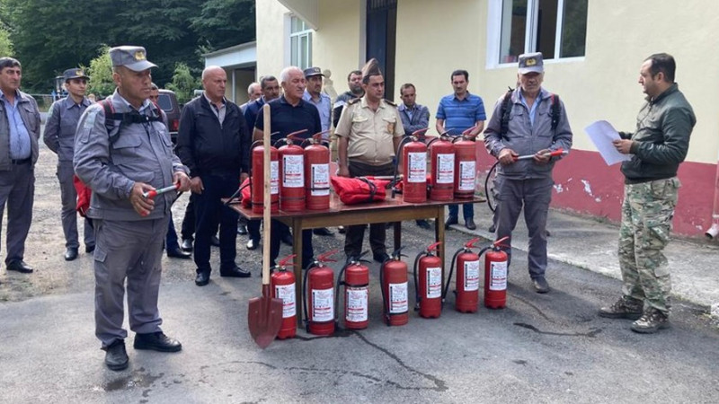 Lənkəran meşəliyində yanğın təhlükəsizliyi ilə bağlı təlim baş tutub