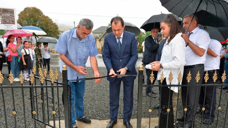 Lənkəran: şəhid Ayxan Qurbanzadənin adına bulaq kompleksinin açılışı olub