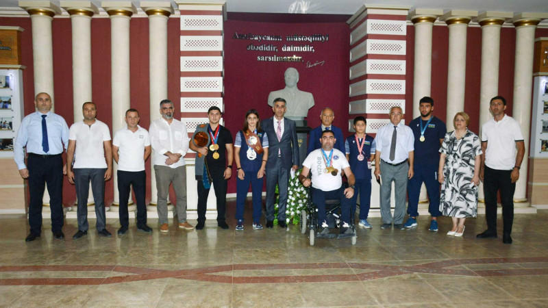 Masallı: icra başçısı Araz Əhmədov idmançılarla görüşüb