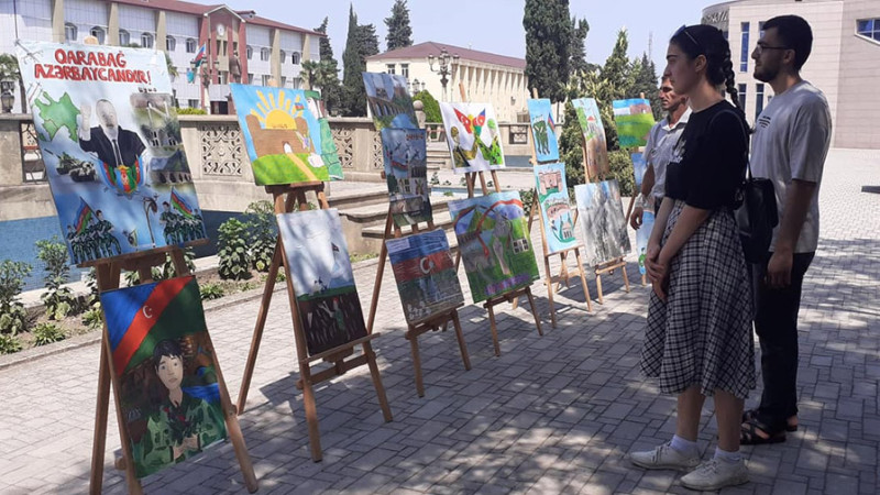Astara: Heydər parkında açıq sərgi təşkil olunub