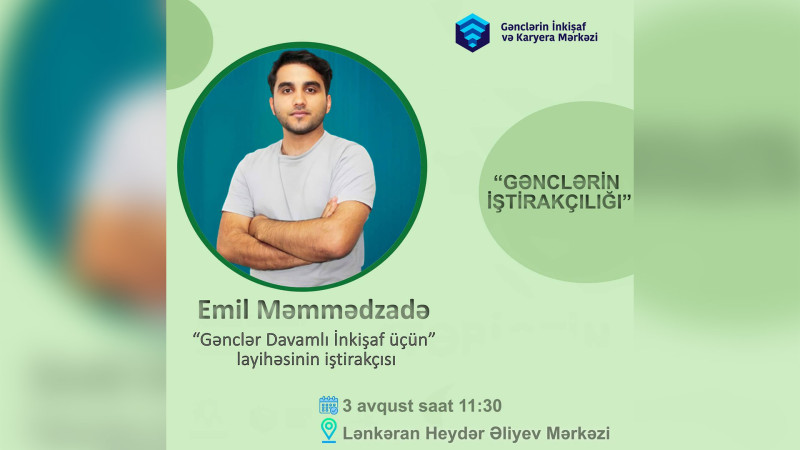 Lənkəran GİKM gəncləri təlimə dəvət edir