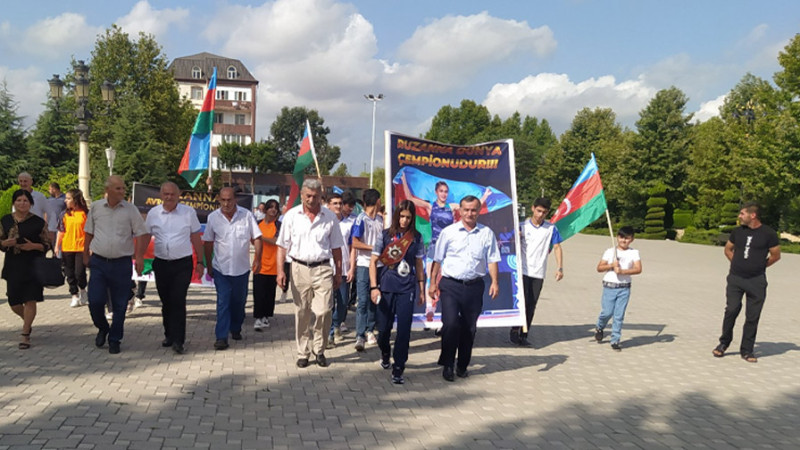Ruzanna Məmmədova üçün qarşılanma mərasimi təşkil olunub