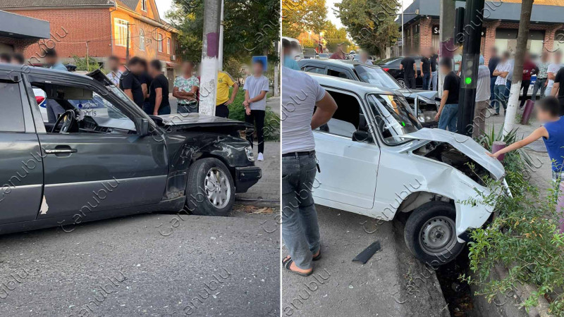 Lənkəranda “07” “Mercedes” ilə toqquşub