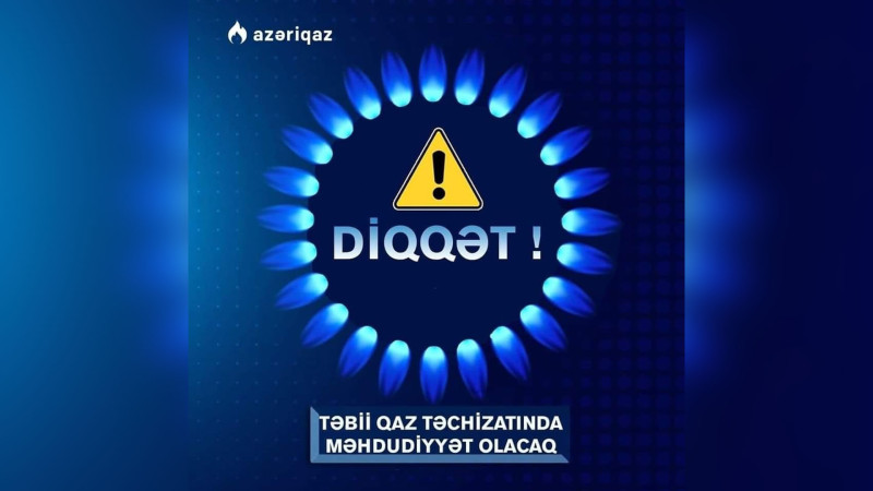Lənkəran: 13 yaşayış məntəqəsinin 9400 abonentinin bu gün qazı olmayacaq