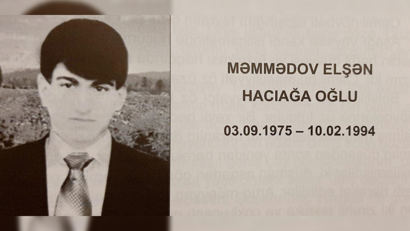 Astara: I Qarabağ müharibəsi şəhidi Elşən Məmmədovun mövlud günüdür