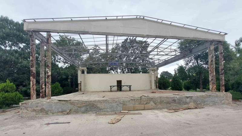 Masallı: Heydər Əliyev Parkında təmir işləri görülür