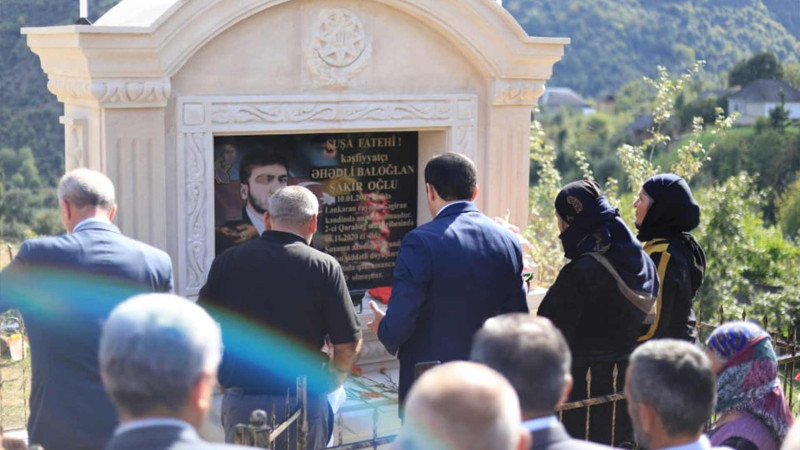 Lənkəran: şəhid Baloğlan Əhədlinin xatirəsi əbədiləşdirilib