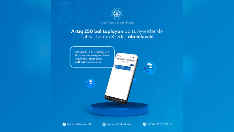 Cənub: Tələbə krediti əldə etmək istəyənlərə şad xəbər
