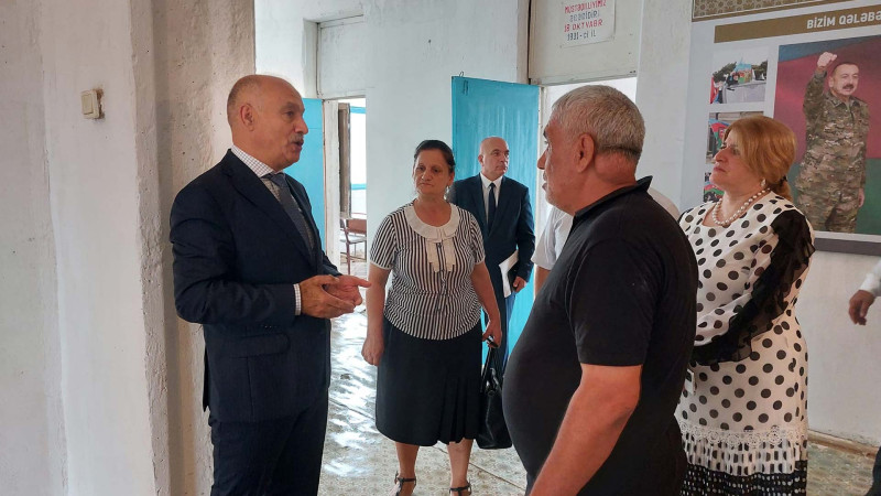 Masallı: Qəzvinoba kənd məktəbinin şagirdləri təhsillərinə digər binada davam edəcəklər