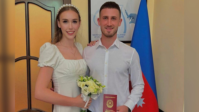 Masallı: voleybolçumuz Aqil Ağazadə rus xanımla ailə həyatı qurub