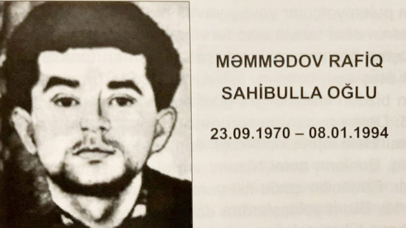 Astara: Birinci Qarabağ müharibəsi şəhidi Rafiq Məmmədovun doğum günüdür