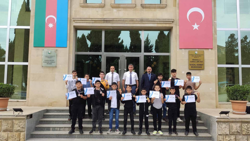 Masallılı idmançılar Sabiq Cahangirovun qonağı olublar