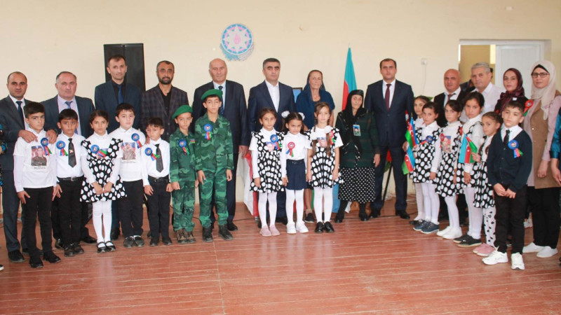 Lənkəran: şəhidimizin adını daşıyan məktəbdə onun xatirə lövhəsi asılıb