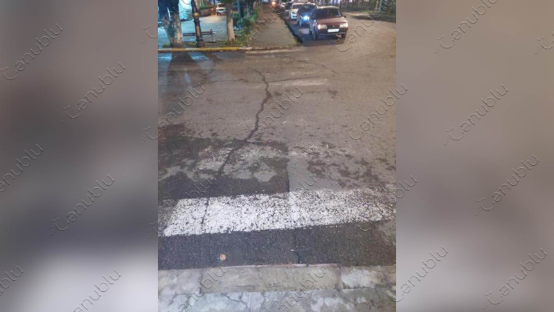 Lənkəran: bu parka gedən yolda piyada zolağı silinib