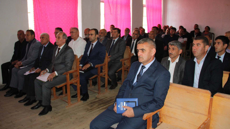 Cəlilabad RİH başçısı Rafiq Cəlilov Ləkin kəndində görüş keçirib