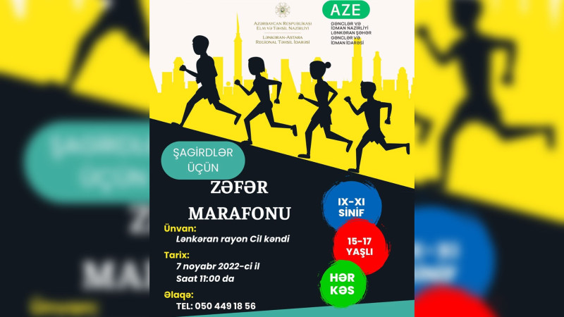 Lənkəranda “Zəfər Marafonu” devizi altında yarışma keçiriləcək