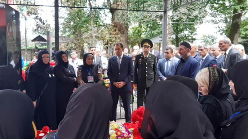 Lənkəran: şəhid Araz Həbibovun məzarı ziyarət olunub