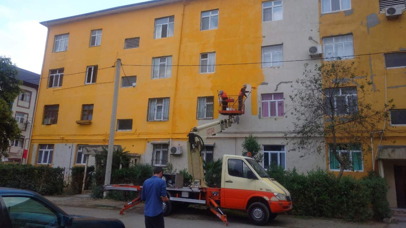 Masallı: yaşayış binalarında təmir işləri aparılır