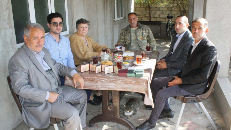 Cəlilabad: Vətən müharibəsi iştirakçısı Rafiq Bağırov ziyarət olunub