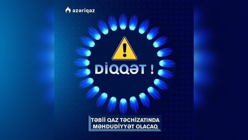 Masallı: 5800 abonentin qaz verilişində fasilə yaranacaq