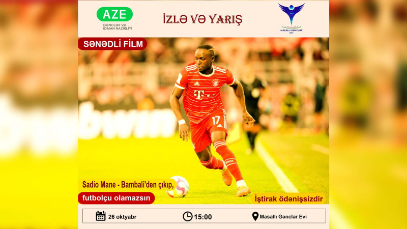 Masallıda gənclər üçün ödənişsiz türk filmi nümayiş olunacaq