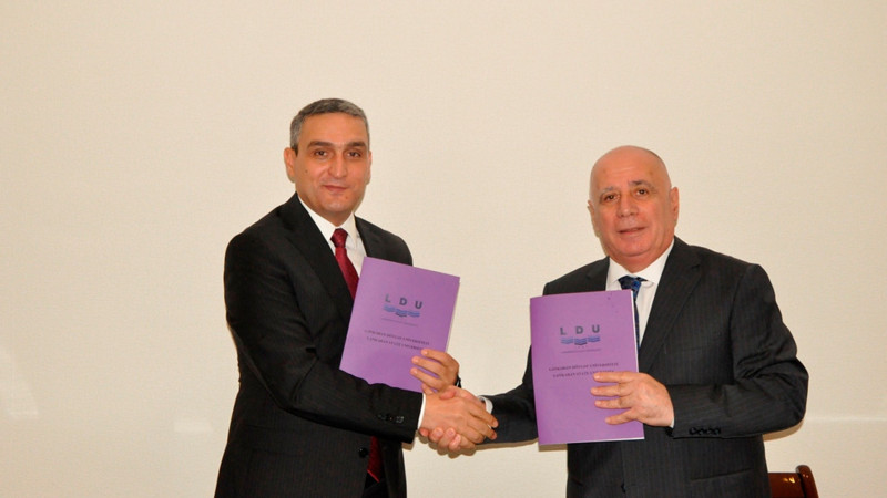 LDU-nun nümayəndə heyəti Mingəçevir Dövlət Universitetində olub
