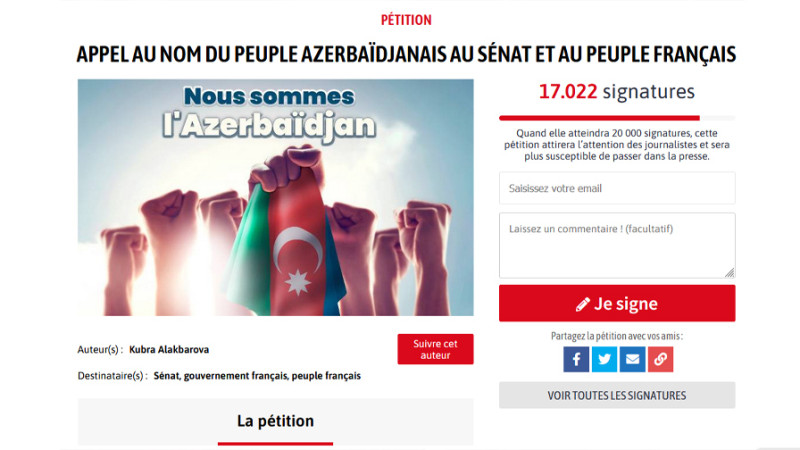 Petisiyaya qoşulanların sayı 17.000-ə çatdı