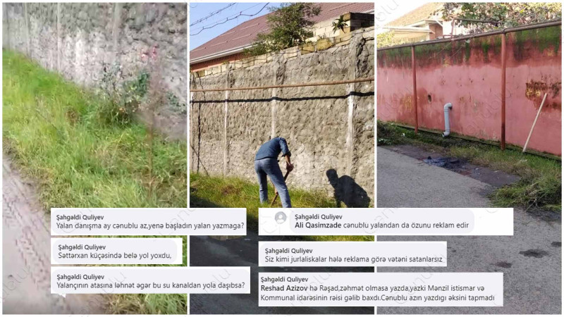 Səttarxan küçəsinin xəndək problemi: Mənzil Kommunal İstismarı İdarəsinin əməkdaşı Cenublu.az-ı təhqir etdi