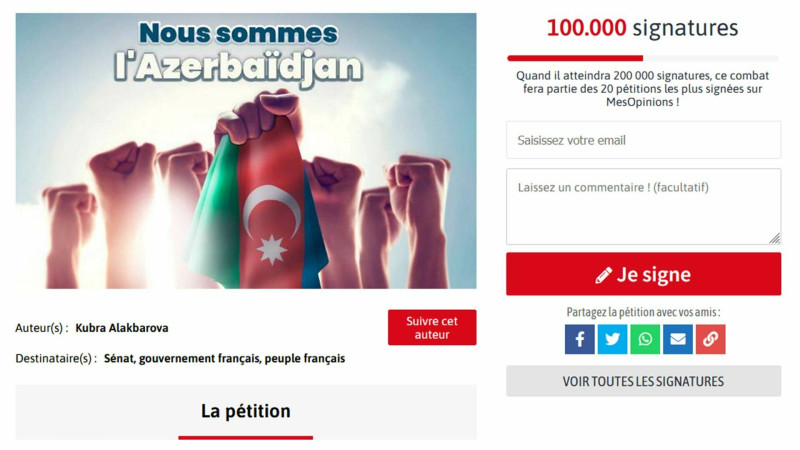 Gücümüz birliyimizdədir: petisiyanı imzalayanların sayı 100 mini ötdü