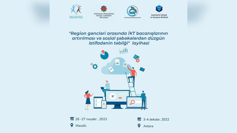 Masallı və Astara rayonlarında gənclər üçün kompüter təlimləri keçiriləcək