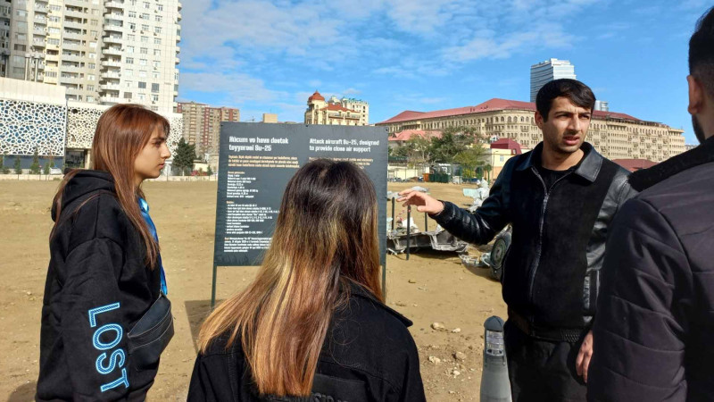 Astaralı gənclər Hərbi Qənimətlər Parkında ekskursiyada olublar