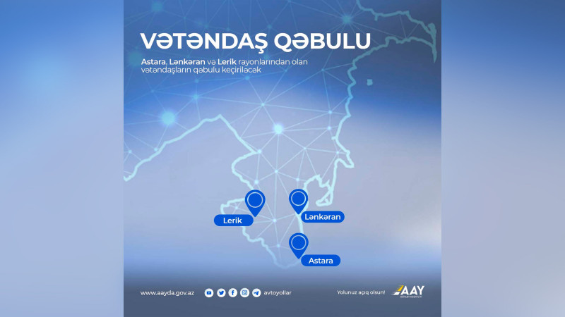 Dövlət Agentliyinin sədri Astarada vətəndaşları qəbul edəcək