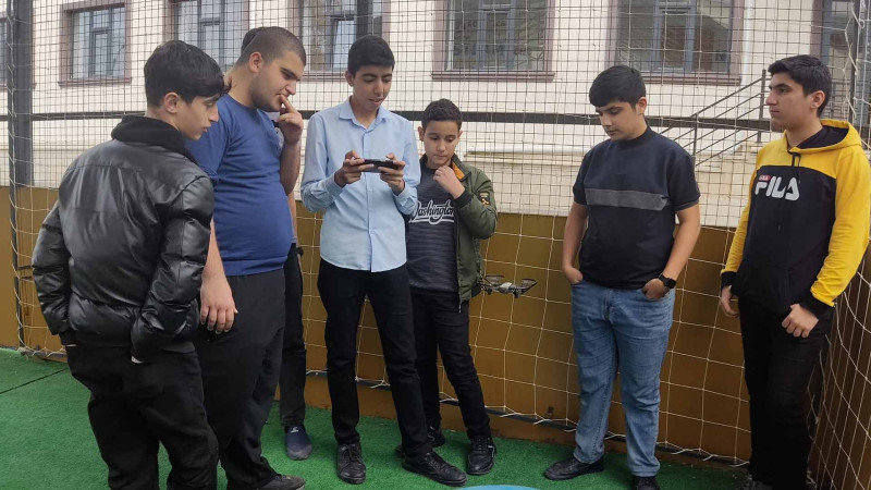 Lənkəranda şagirdlər üçün maraqlı dərs keçilib