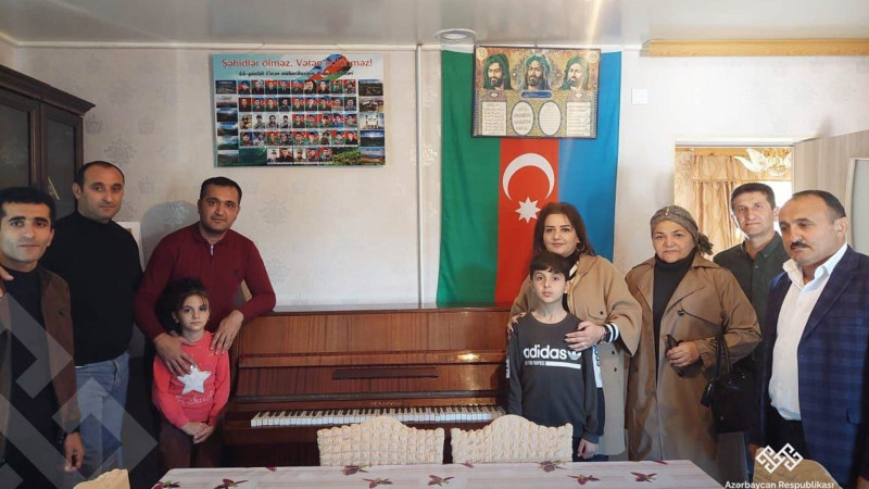 Astarada şəhid övladına musiqi aləti hədiyyə edilib