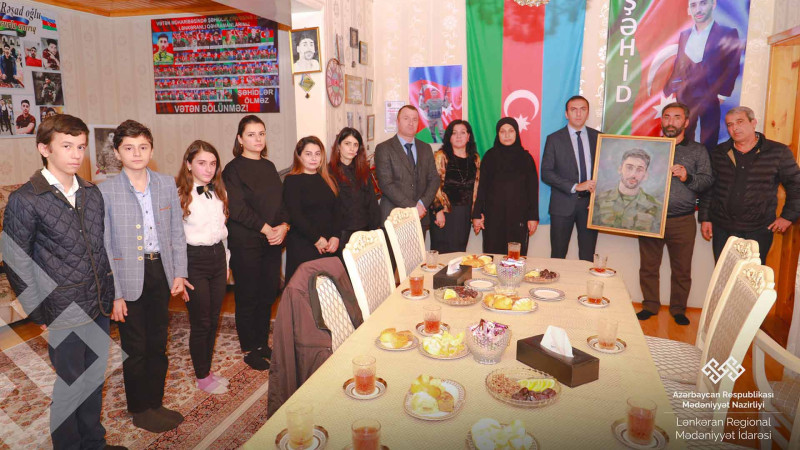 Lənkəran: şəhid Rəşid Məmmədovun ailəsi ziyarət olunub