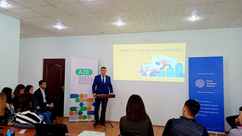 Lənkəranlı gənclərə Aktiv-Sürətli Karyera Yüksəlişi adlı təlim keçirilib