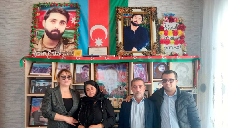 Lənkəran: şəhidimiz Eşqin Cəfərzadənin ildönümü ilə əlaqədar ailəsi və məzarı ziyarət olunub
