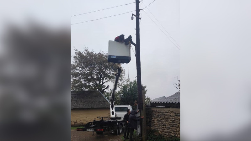 Masalllıda elektrik xətləri bərpa olunur