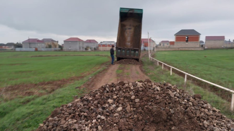 Masallıda kənd sakinləri tərəfindən yollar təmir edilib