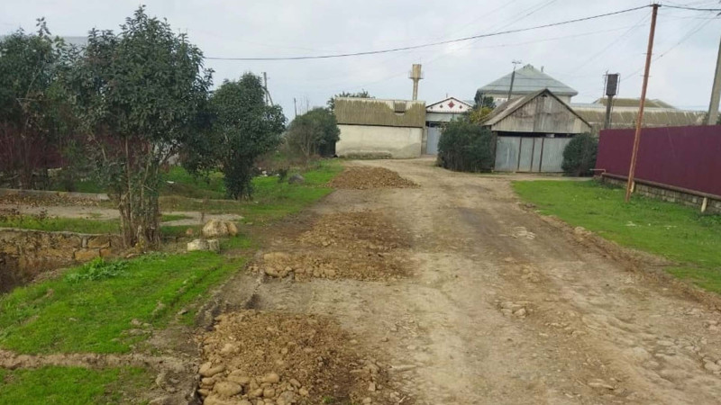 Masallı: Birinci Yeddioymaq kəndində yol təmir olunub